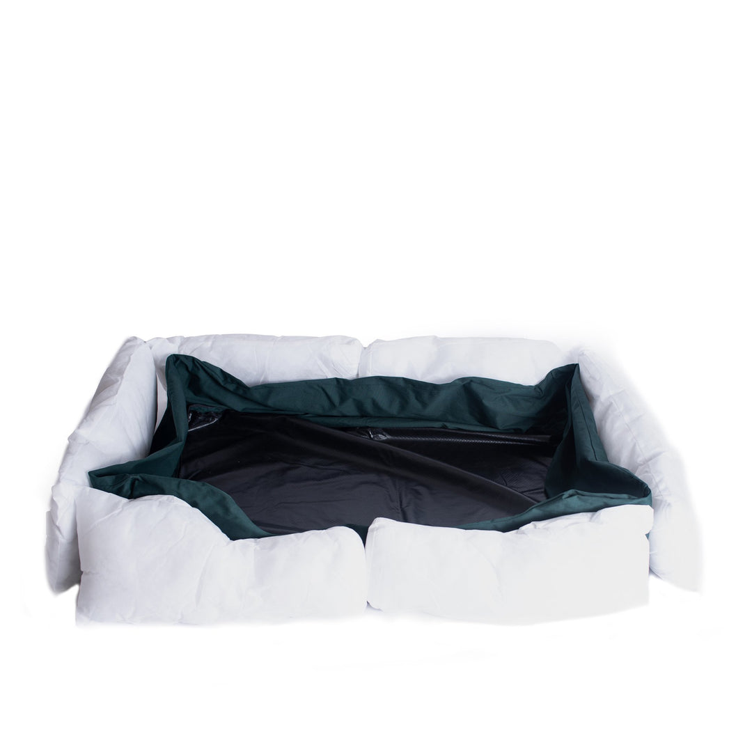 Armarkat Model D01FML-L Large Laurel Green Bolstered Pet Bed Image 6