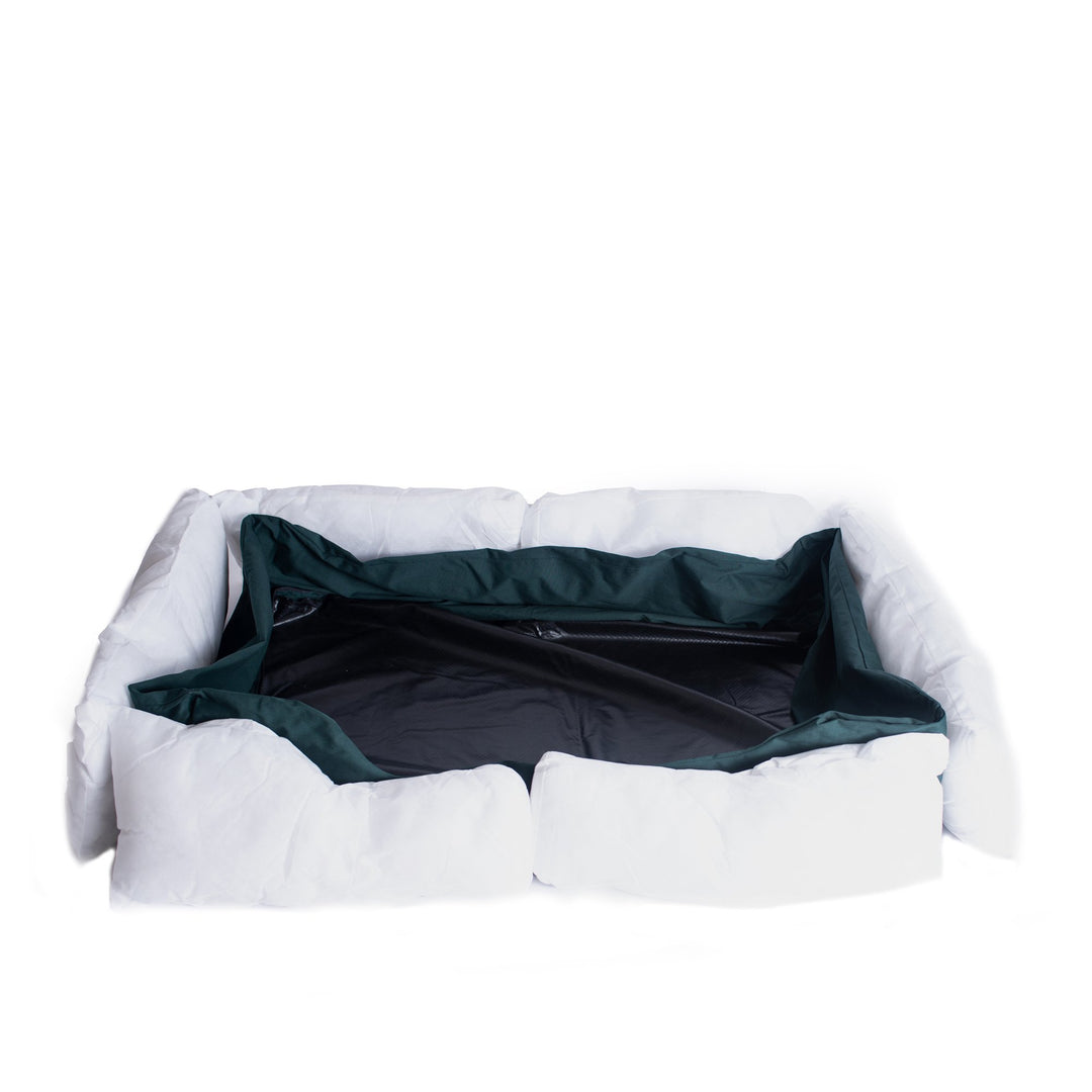 Armarkat Model D01FML-X Extra Large Laurel Green Bolstered Pet Bed Image 4