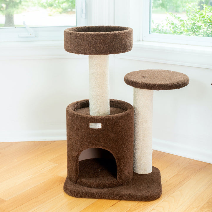 Armarkat Carpeted Cat TreeReal Wood Cat Activity Center F3005 Image 6