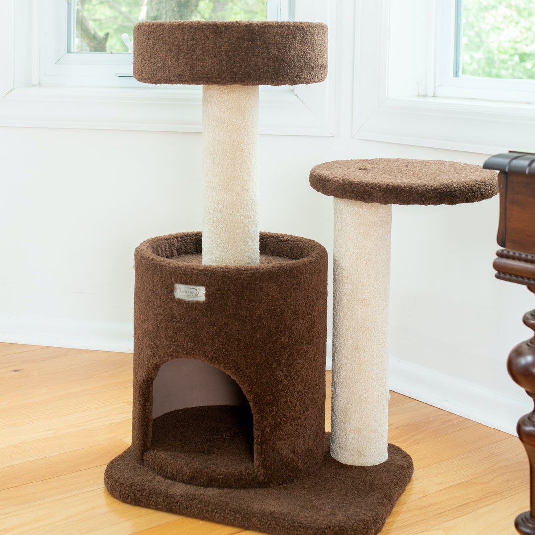 Armarkat Carpeted Cat TreeReal Wood Cat Activity Center F3005 Image 7