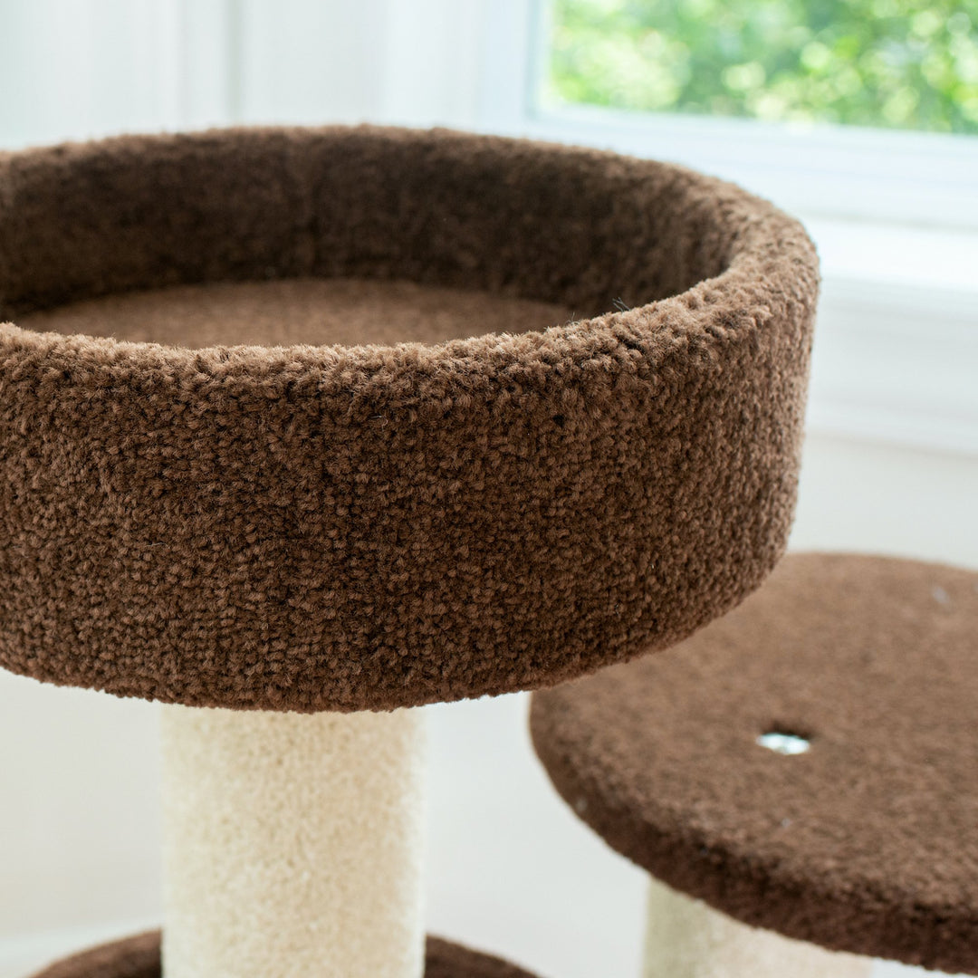 Armarkat Carpeted Cat TreeReal Wood Cat Activity Center F3005 Image 8