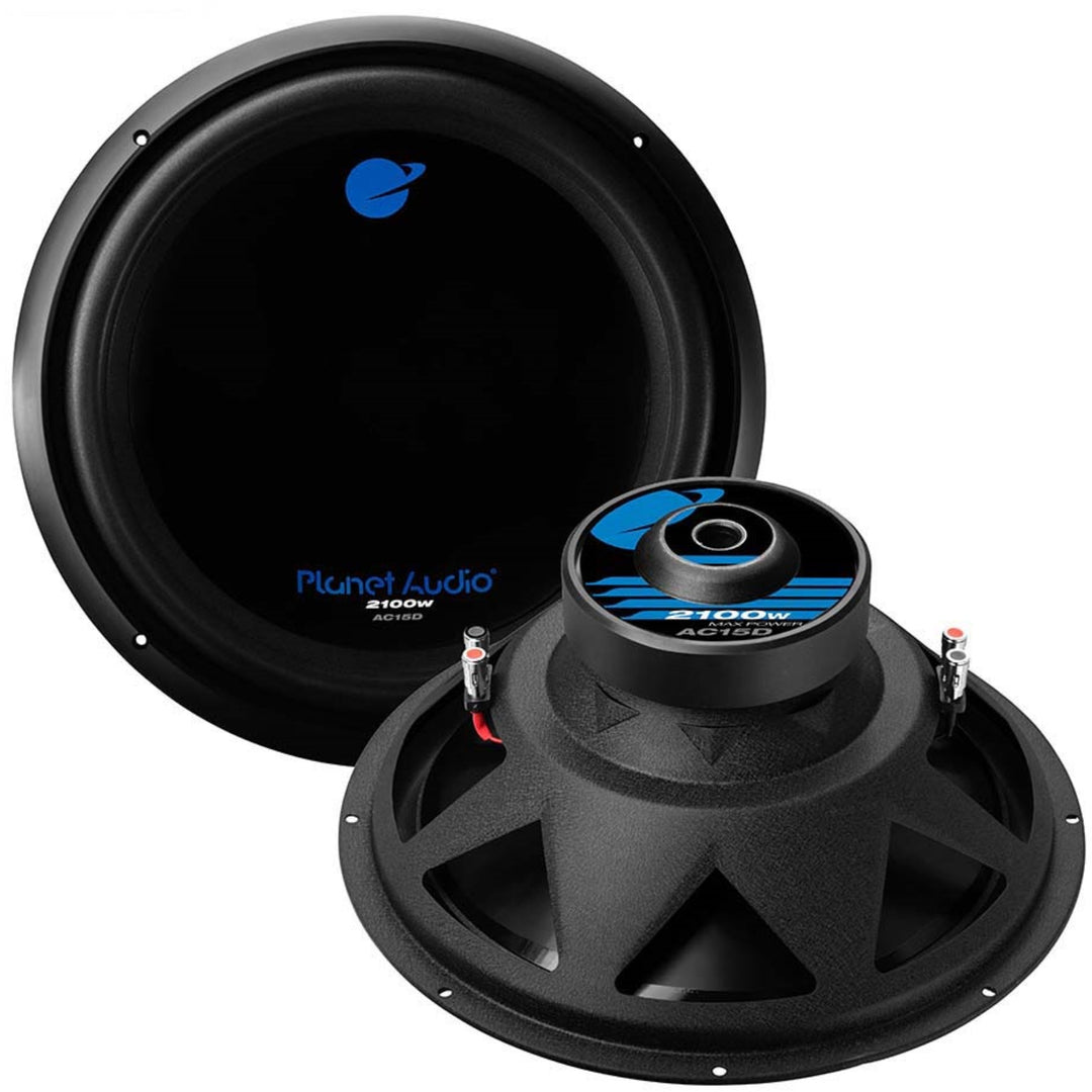 Planet Audio AC15D 15 Inch Dual Voice Coil Car Audio Subwoofer 2100 Watts Image 2