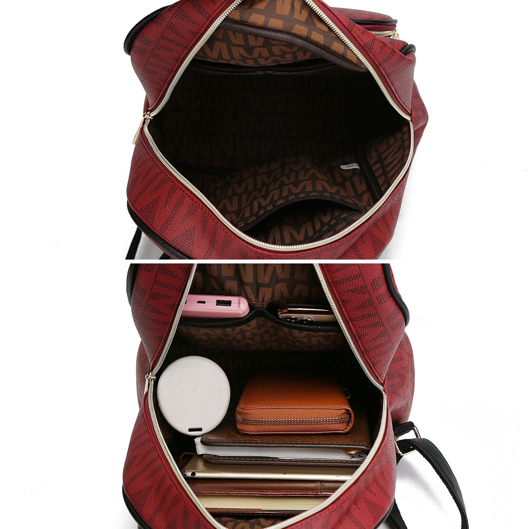 MKF Collection Fanny Signature Backpack by Mia K Image 12