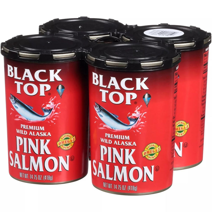 Black Top Premium Wild Alaska Pink Salmon14.75 Ounce (Pack of 4) Image 3