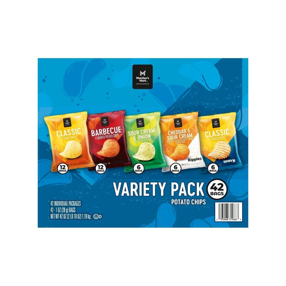 Members Mark Potato Chips Variety Pack 1 Ounce (Pack of 42) Image 2