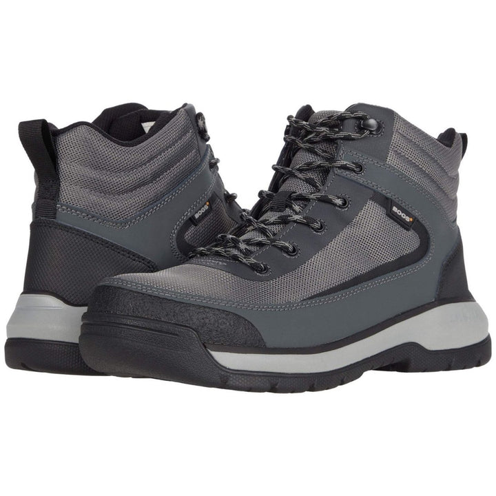 BOGS WORK SERIES Mens Shale Mid Composite Toe ESD Waterproof Work Boot Gray Multi - 72673CT-062 GRAY MULTI Image 1