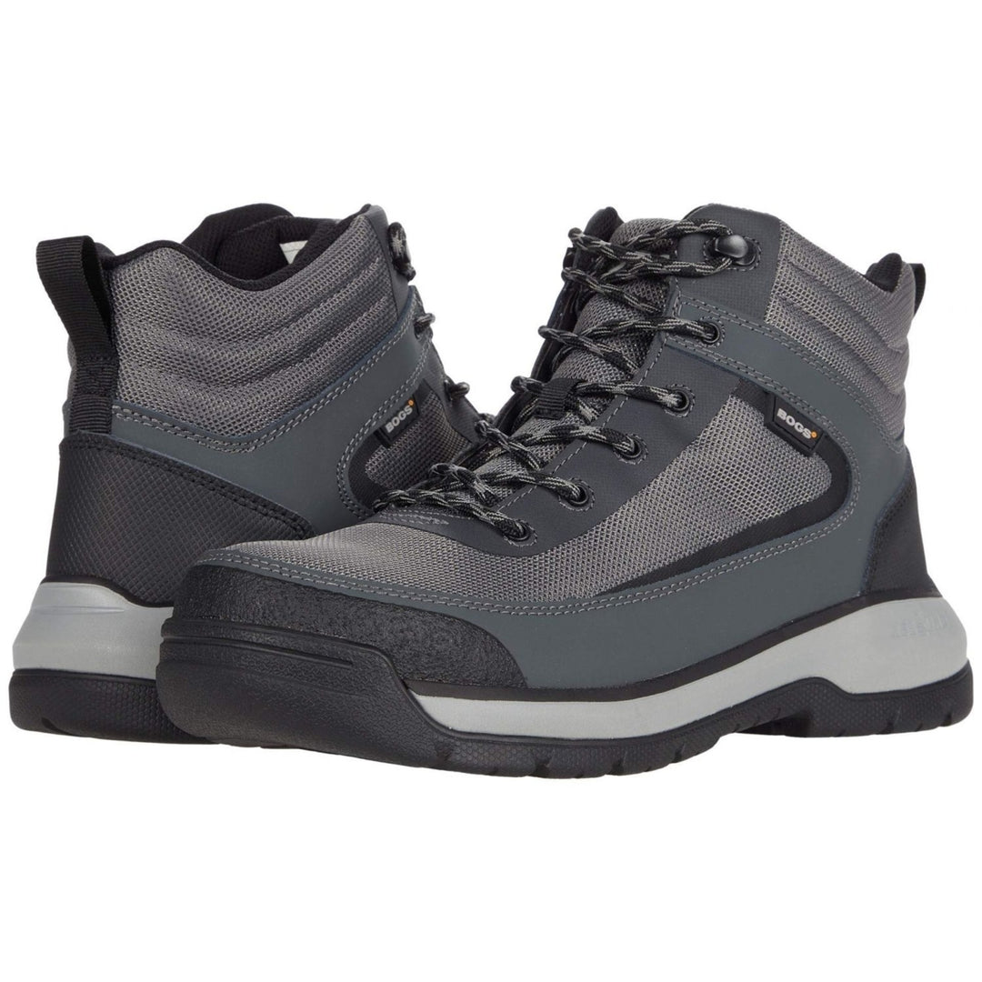 BOGS WORK SERIES Mens Shale Mid Composite Toe ESD Waterproof Work Boot Gray Multi - 72673CT-062 GRAY MULTI Image 4