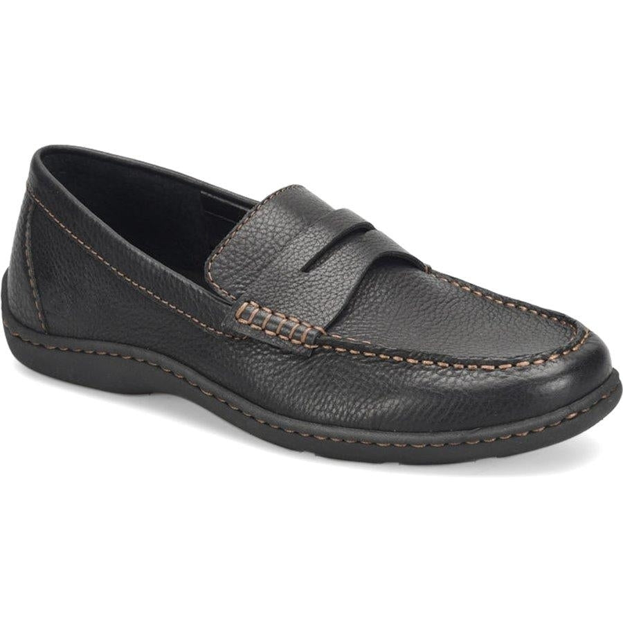 Born Mens Simon III Loafer Black Full Grain Leather - BM0010903 BLACK F/G Image 1