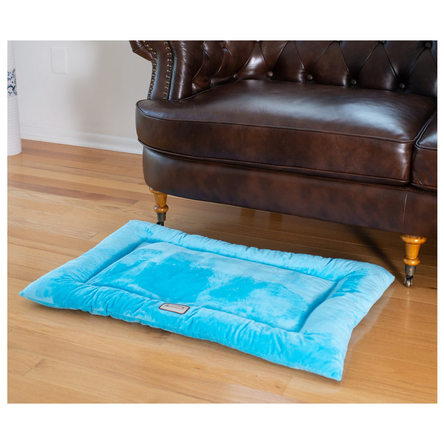 Armarkat Model M01CTL-L Large Pet Bed Mat with Poly Fill Cushion in Sky Blue Image 1