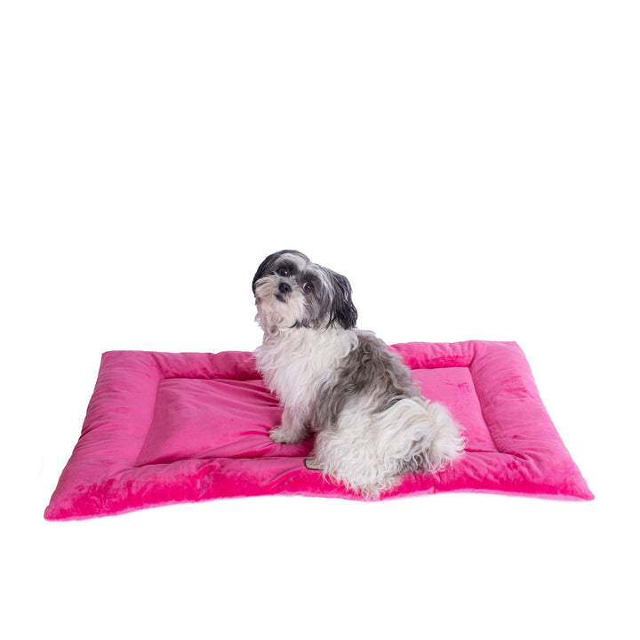Armarkat Model M01CZH-M Medium Pet Bed Mat with Poly Fill Cushion in Vibrant Pink Image 4