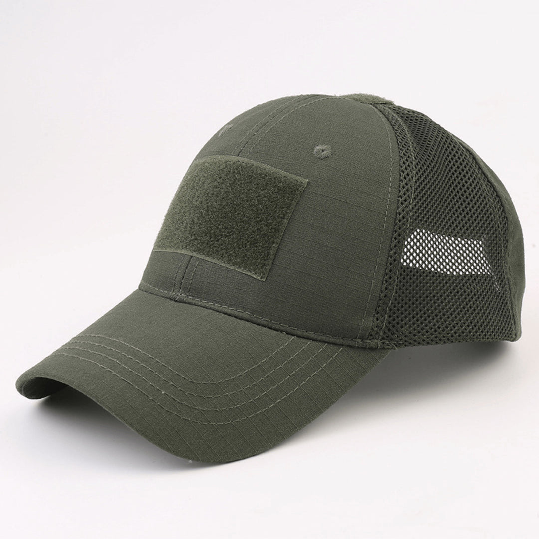 Tactical Patch Hat Adjustable Strap Unisex Breathable Cotton Polyester Mesh Image 7