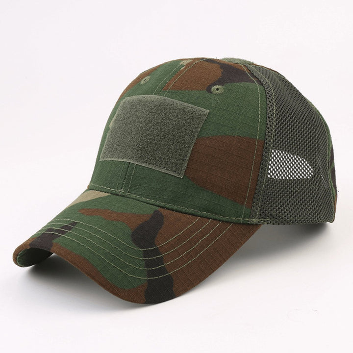 Tactical Patch Hat Adjustable Strap Unisex Breathable Cotton Polyester Mesh Image 10