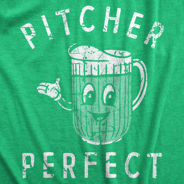 Womens Pitcher Perfect T Shirt Funny Beer Drinking Lovers Jug Tee For Ladies Image 2