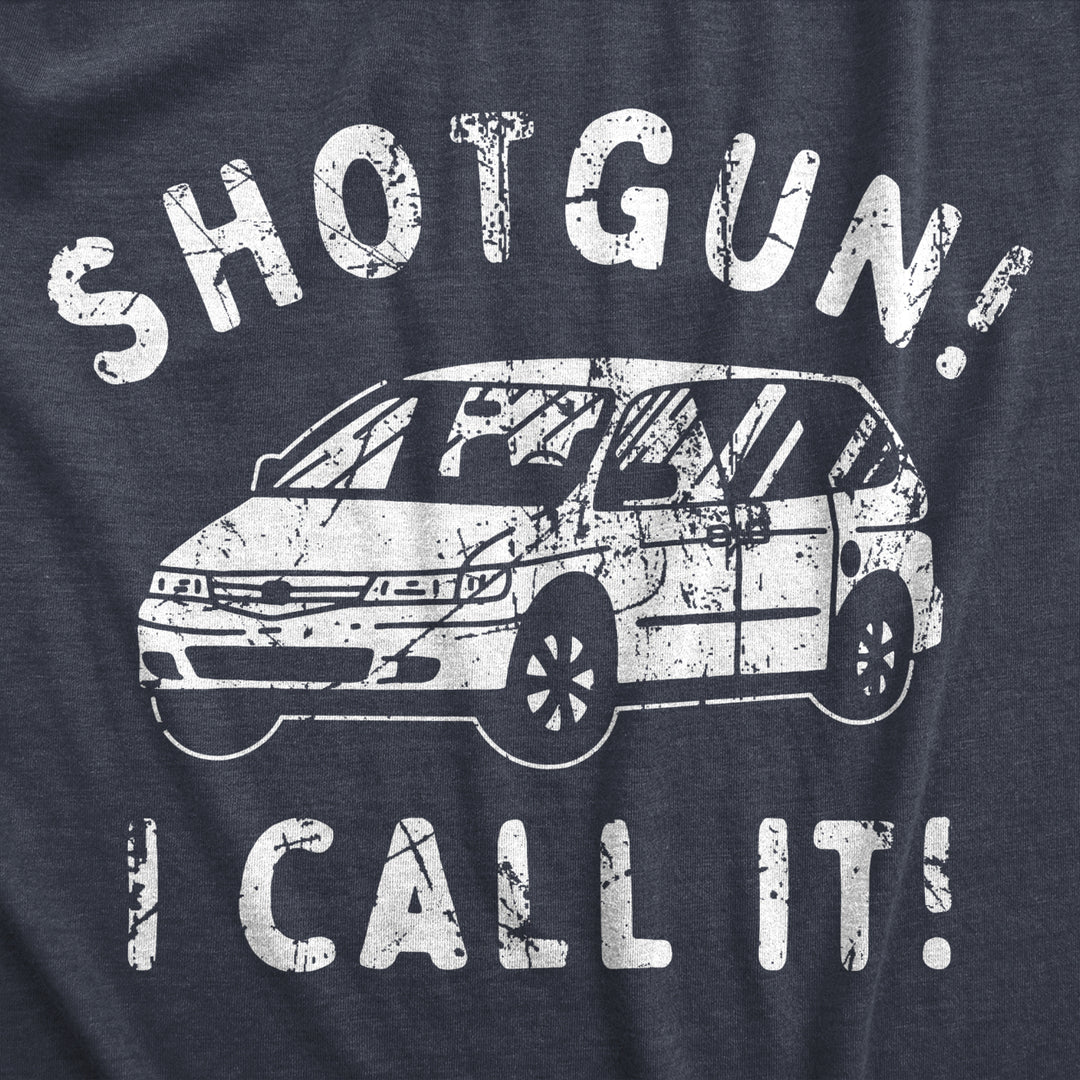 Womens Shotgun I Call It T Shirt Funny Minivan Front Seat Joke Tee For Ladies Image 2