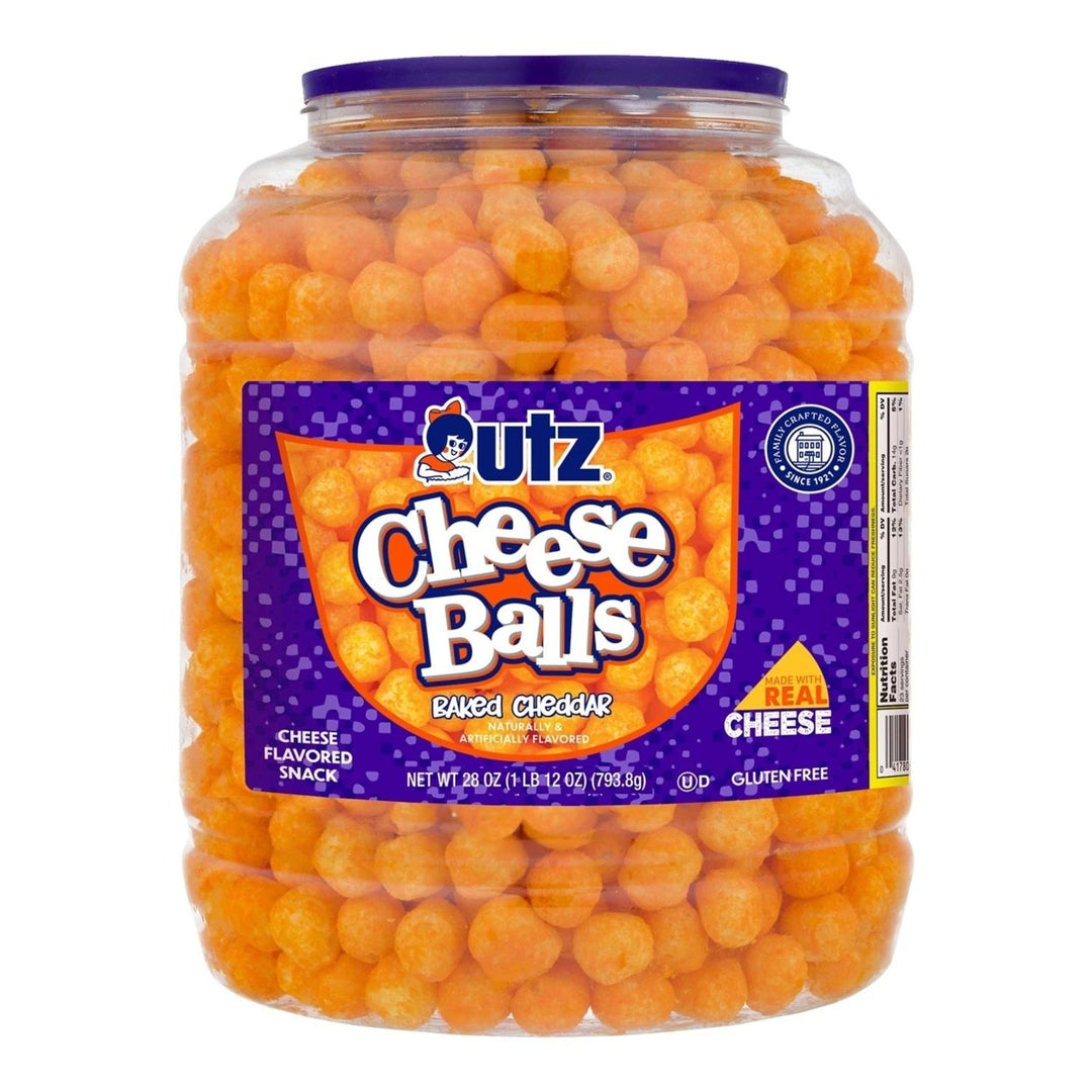 Utz Cheeseball Barrel (28 Ounce) Image 1