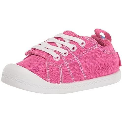 ROXY Toddler Girls Bayshore Lace-Up Shoes Shocking Pink - AROS600001-SHI SHOCKING PINK Image 4