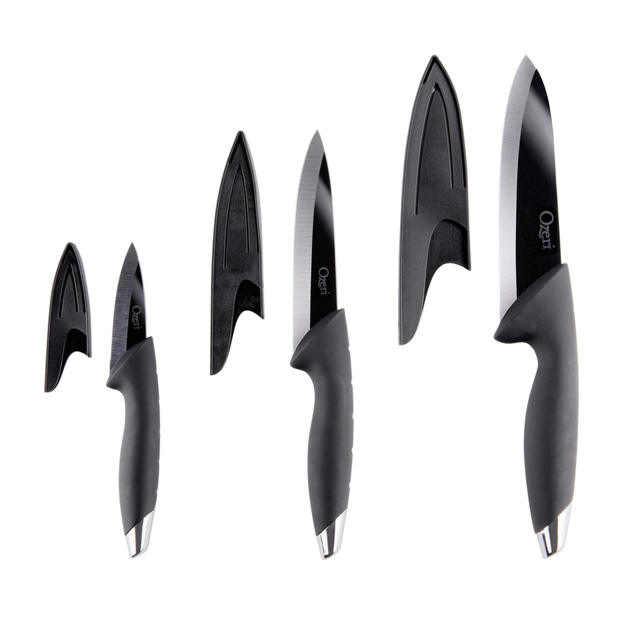 Ozeri Elite Chef Black Ceramic 6-Piece Knife Set Image 1