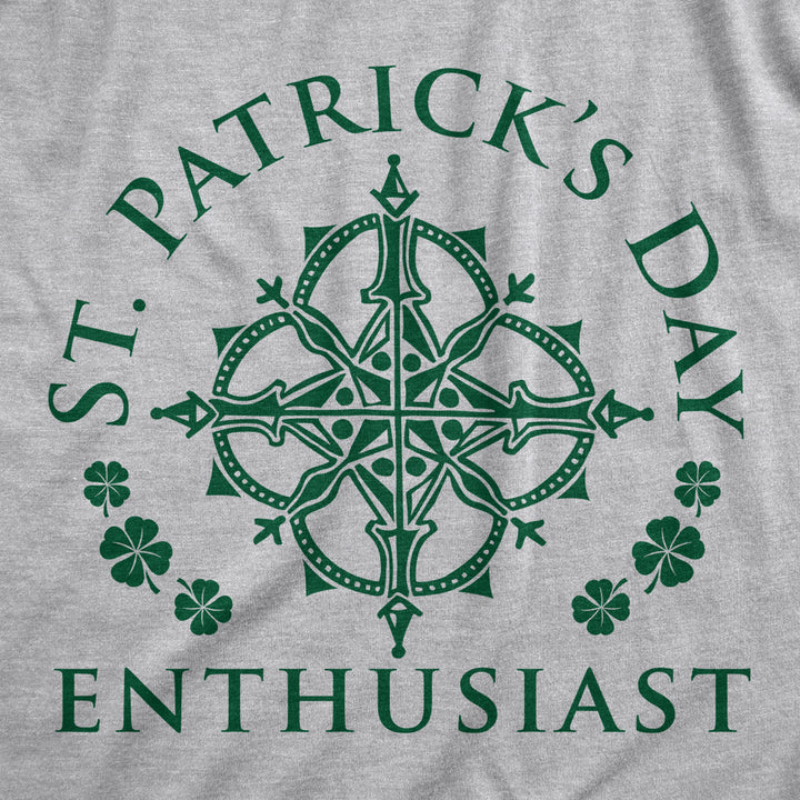 St Patricks Day Enthusiast Hoodie Funny St Patricks Day Parade St Patty Celtic Graphic Sweatshirt Image 2