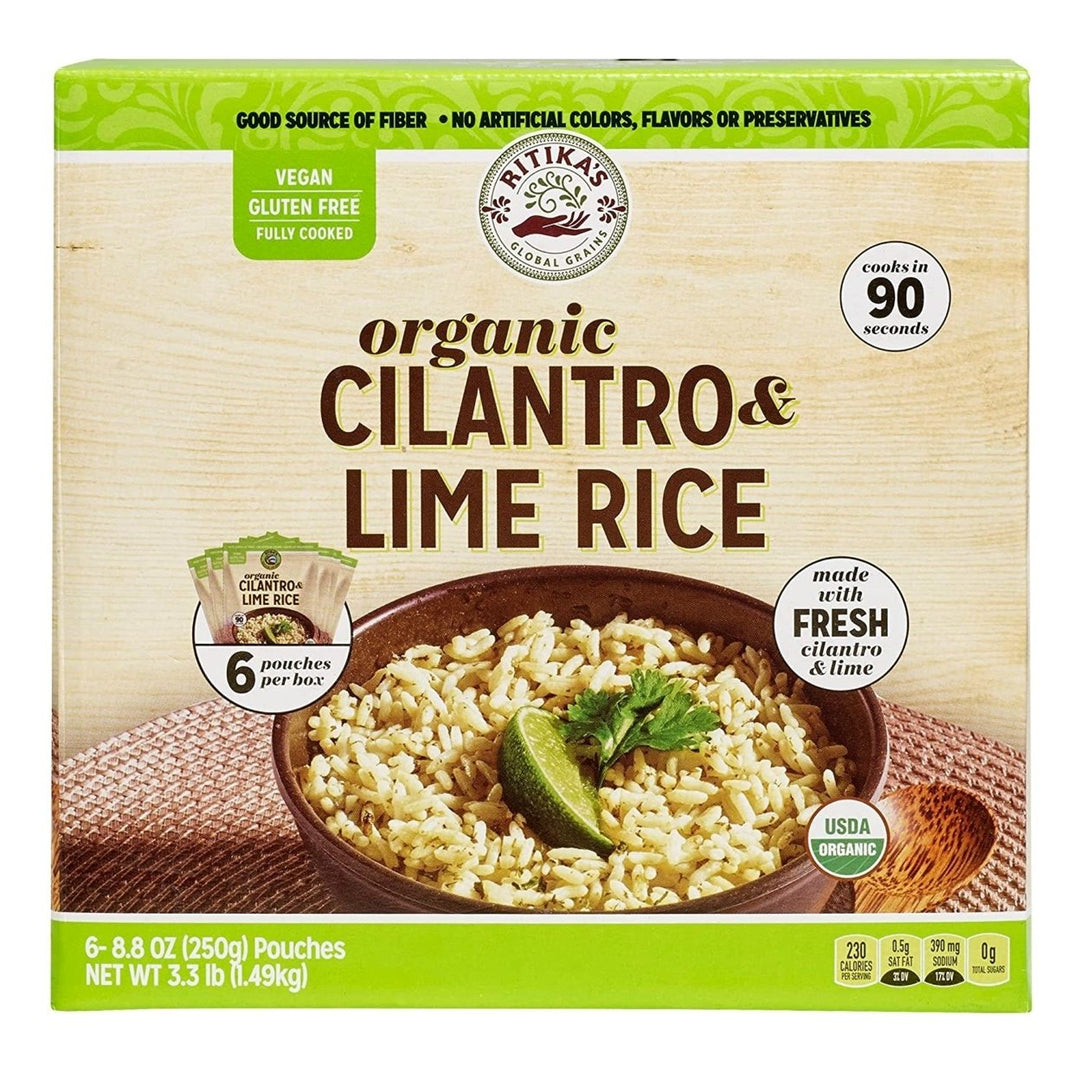 Rikitas Global Grains Organic Cilantro Lime Rice 8.8 Ounce (Pack of 6) Image 1