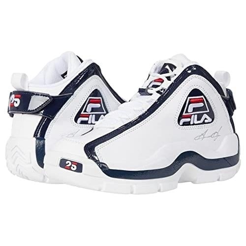 Fila Grant Hill 2 25th Anniversary Big Kids Sneakers White Navy Red Size 4 Image 1