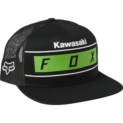 Fox Racing Mens Standard Kawasaki Snapback HATBlackOne Size ONE SIZE BLK Image 1