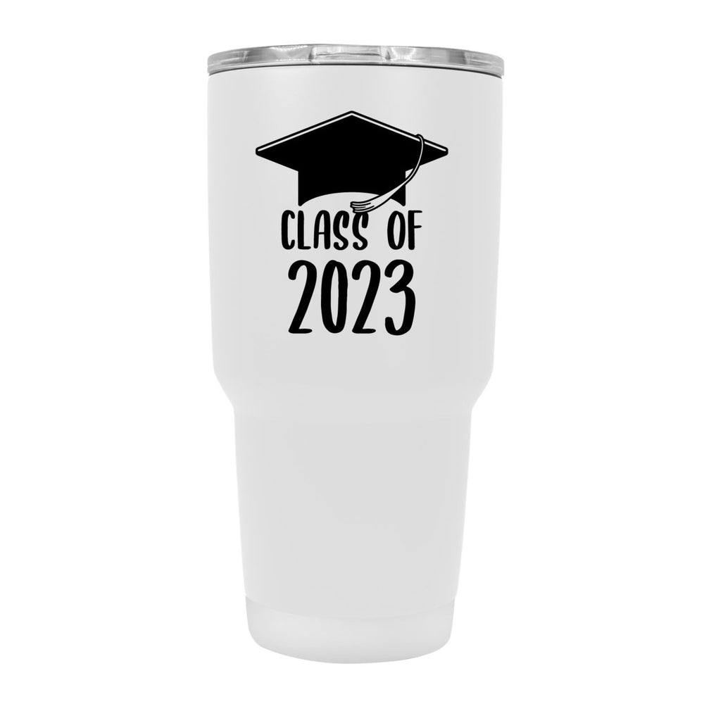 Class of 2023 Graduation 24 oz Insulated Stainless Steel Tumbler Navy Image 2