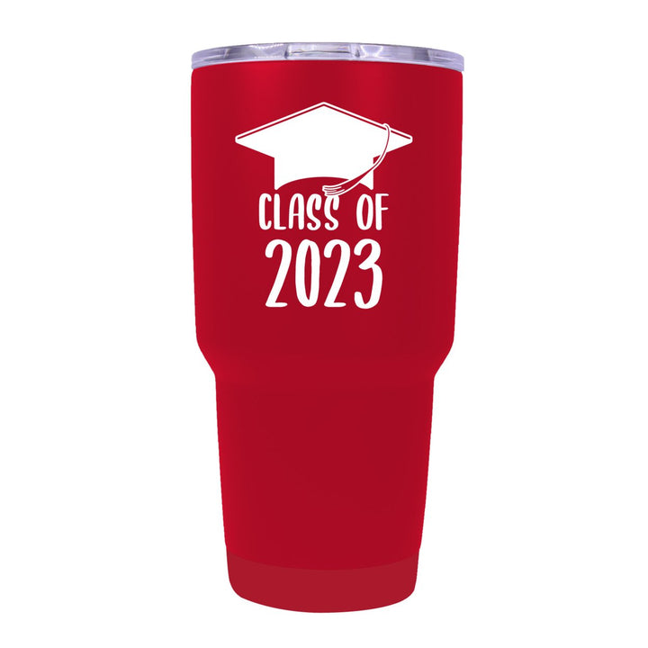 Class of 2023 Graduation 24 oz Insulated Stainless Steel Tumbler Navy Image 4