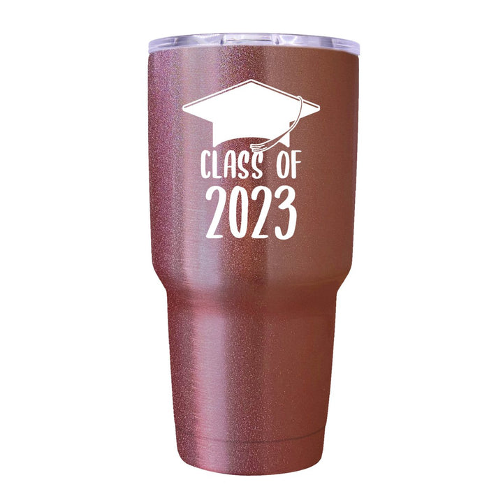 Class of 2023 Graduation 24 oz Insulated Stainless Steel Tumbler Navy Image 6