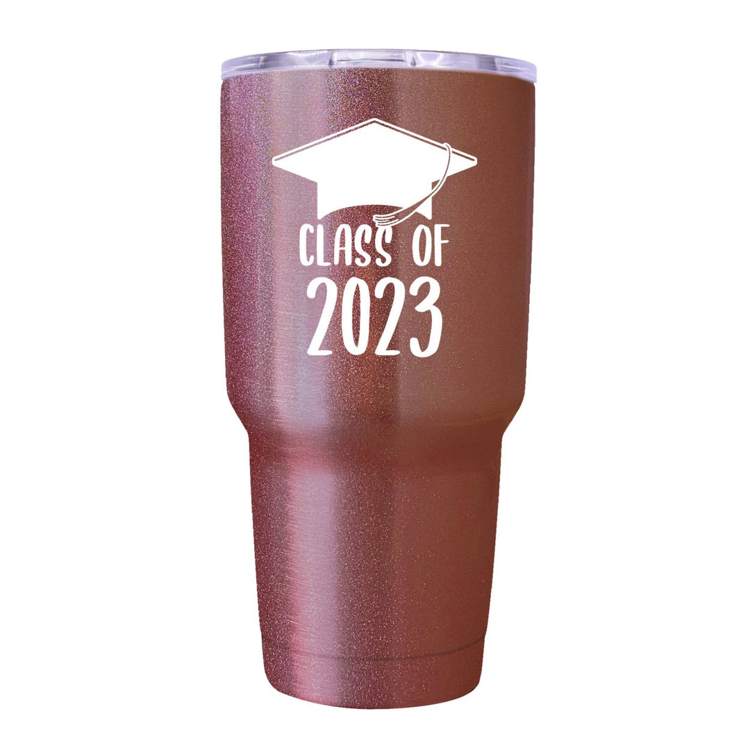 Class of 2023 Graduation 24 oz Insulated Stainless Steel Tumbler Navy Image 1