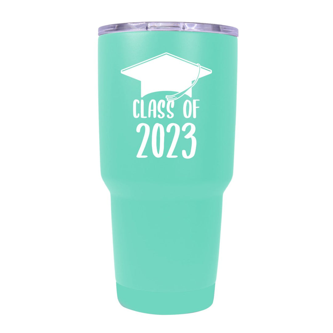 Class of 2023 Graduation 24 oz Insulated Stainless Steel Tumbler Navy Image 7