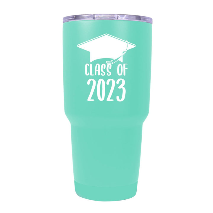 Class of 2023 Graduation 24 oz Insulated Stainless Steel Tumbler Navy Image 1