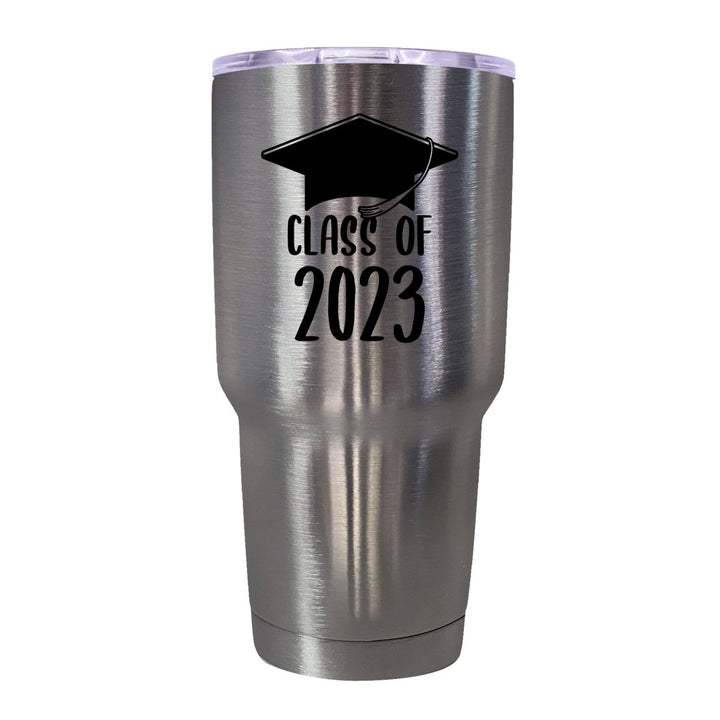 Class of 2023 Graduation 24 oz Insulated Stainless Steel Tumbler Navy Image 1