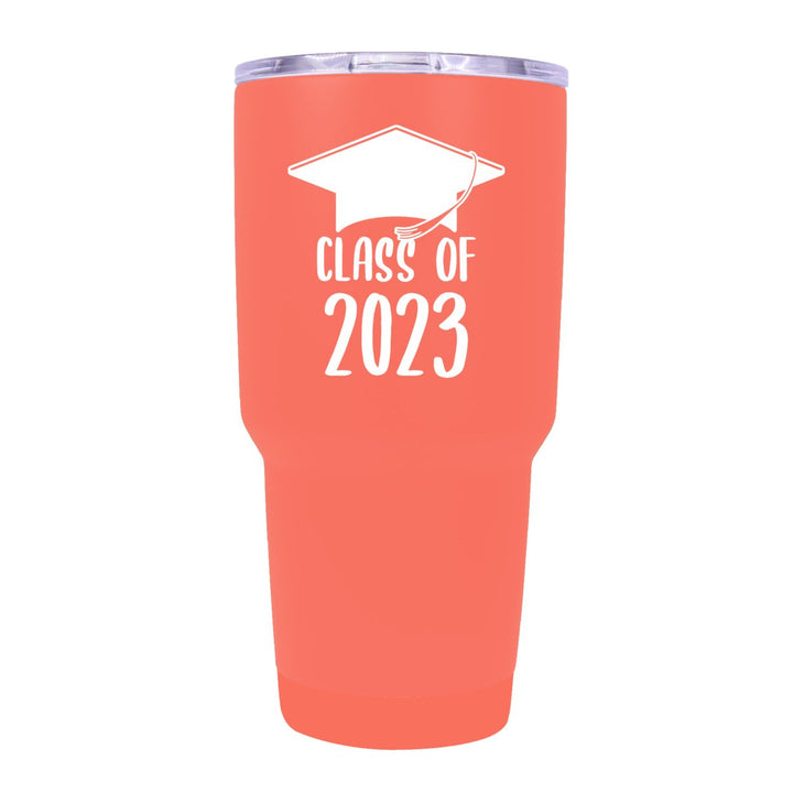 Class of 2023 Graduation 24 oz Insulated Stainless Steel Tumbler Navy Image 9