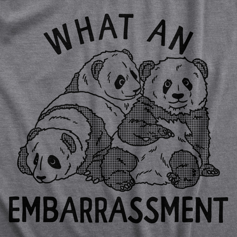 Womens What An Embarrasment T Shirt Funny Panda Bear Joke Tee For Ladies Image 2