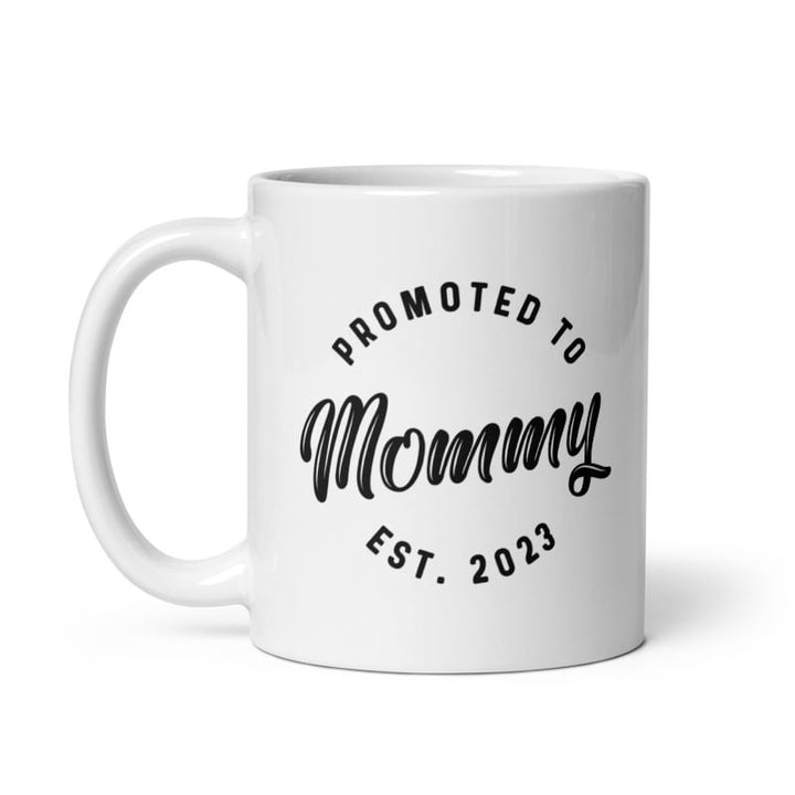 Promoted To Mommy 2023 Mug Funny Family Baby Announcement Coffee Cup-11oz Image 1