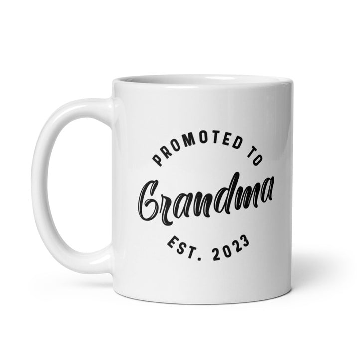 Promoted To Grandma 2023 Mug Funny Family Baby Announcement Coffee Cup-11oz Image 1