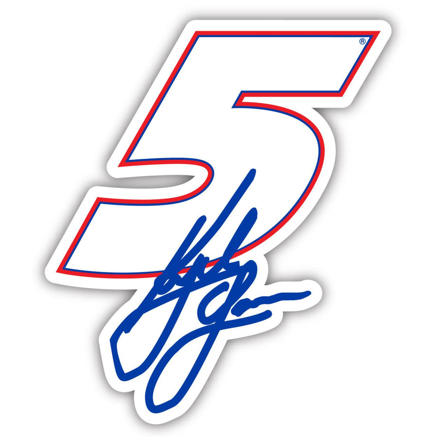 Kyle Larson 5 NASCAR Laser Cut Decal 4 inches Image 1