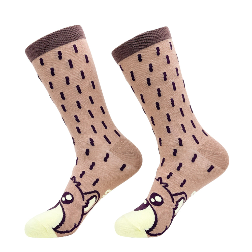 Womens Bear Socks Funny Cute Cuddly Furry Mama Brown Bears Footwear Image 2