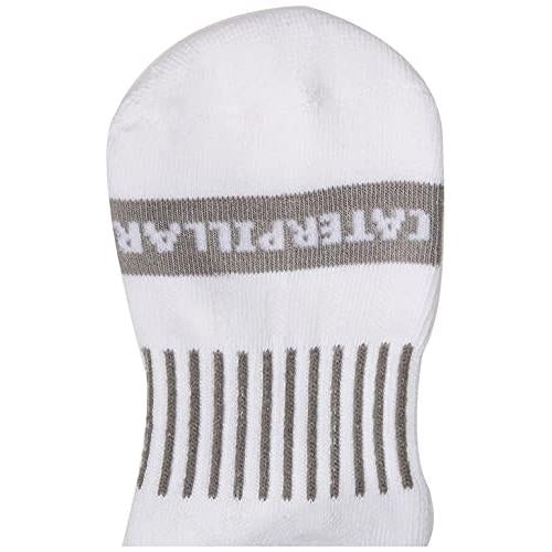 Caterpillar Mens Advanced Half Cushion Quarter Socks (6 Pack) White - 43CT302349TB-WHT WHITE Image 3