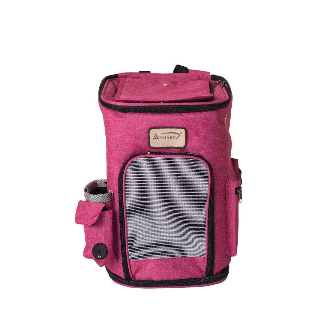 Armarkat Model PC301P Pets Backpack Pet Carrier in Pink and Gray Combo Image 2