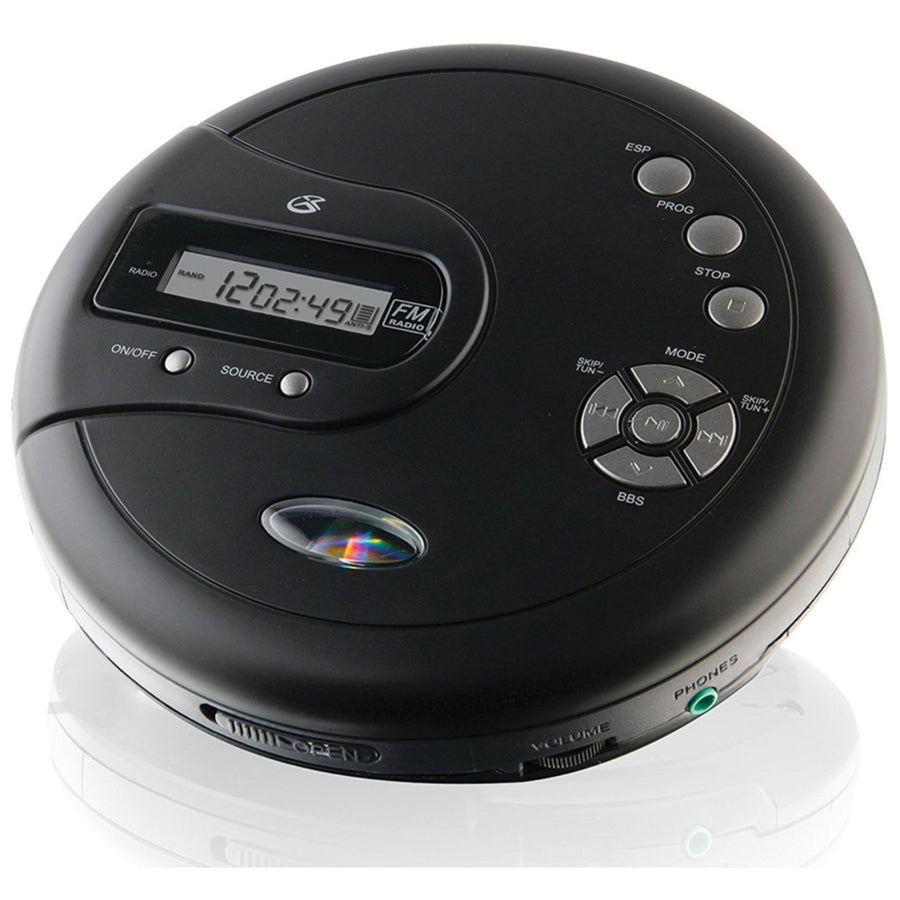 PC332B GPX Portable CD Player Anti-Skip ProtectionFM Radio and Stereo Ear Image 1