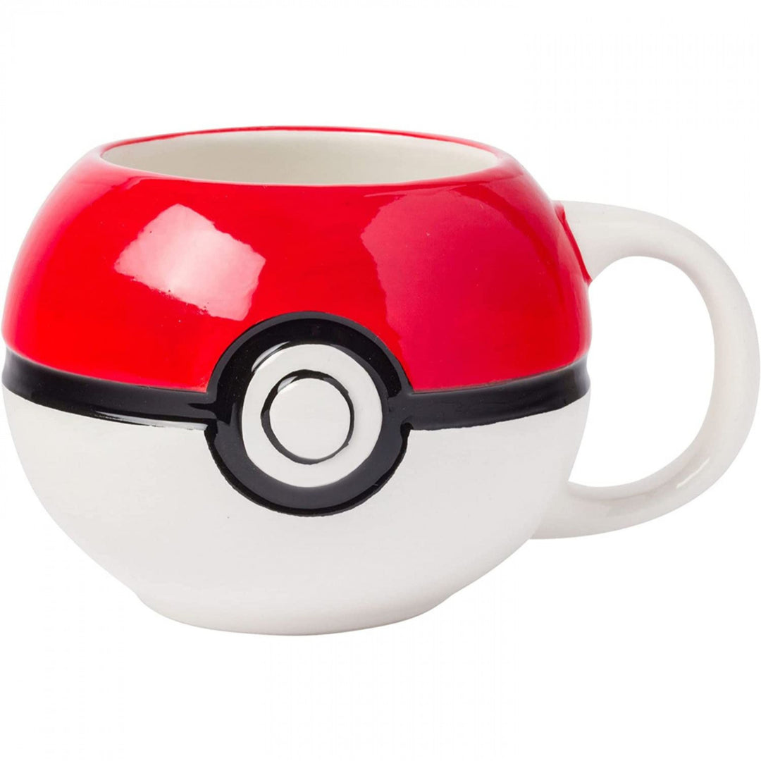 Pokemon PokeBall 20oz Sculpted Ceramic Mug Image 1