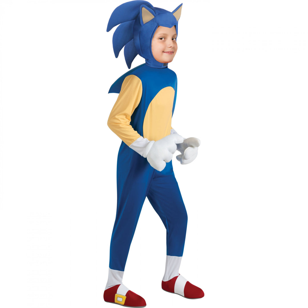 Sonic The Hedgehog Full Body Deluxe Kids Costume Image 1