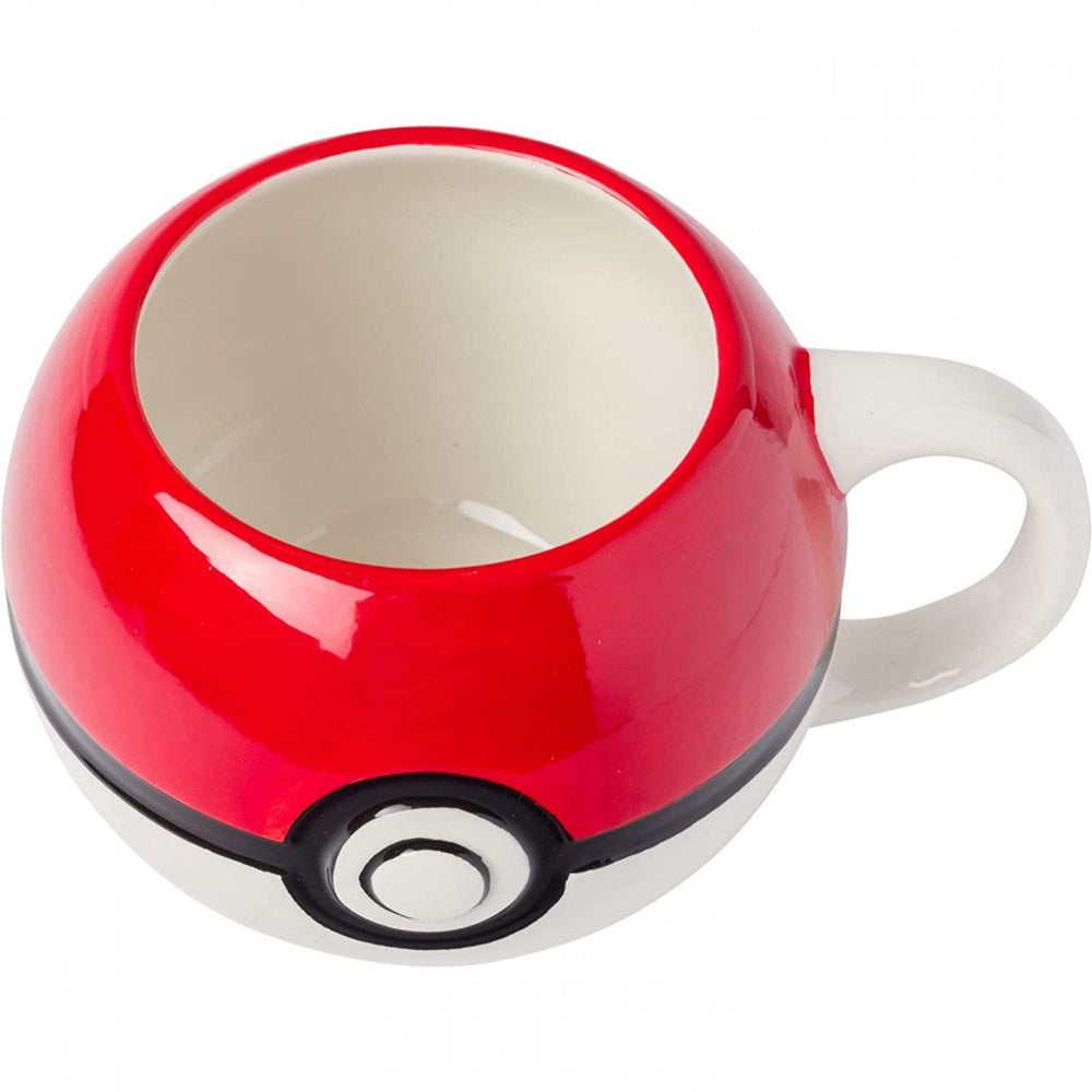 Pokemon PokeBall 20oz Sculpted Ceramic Mug Image 2