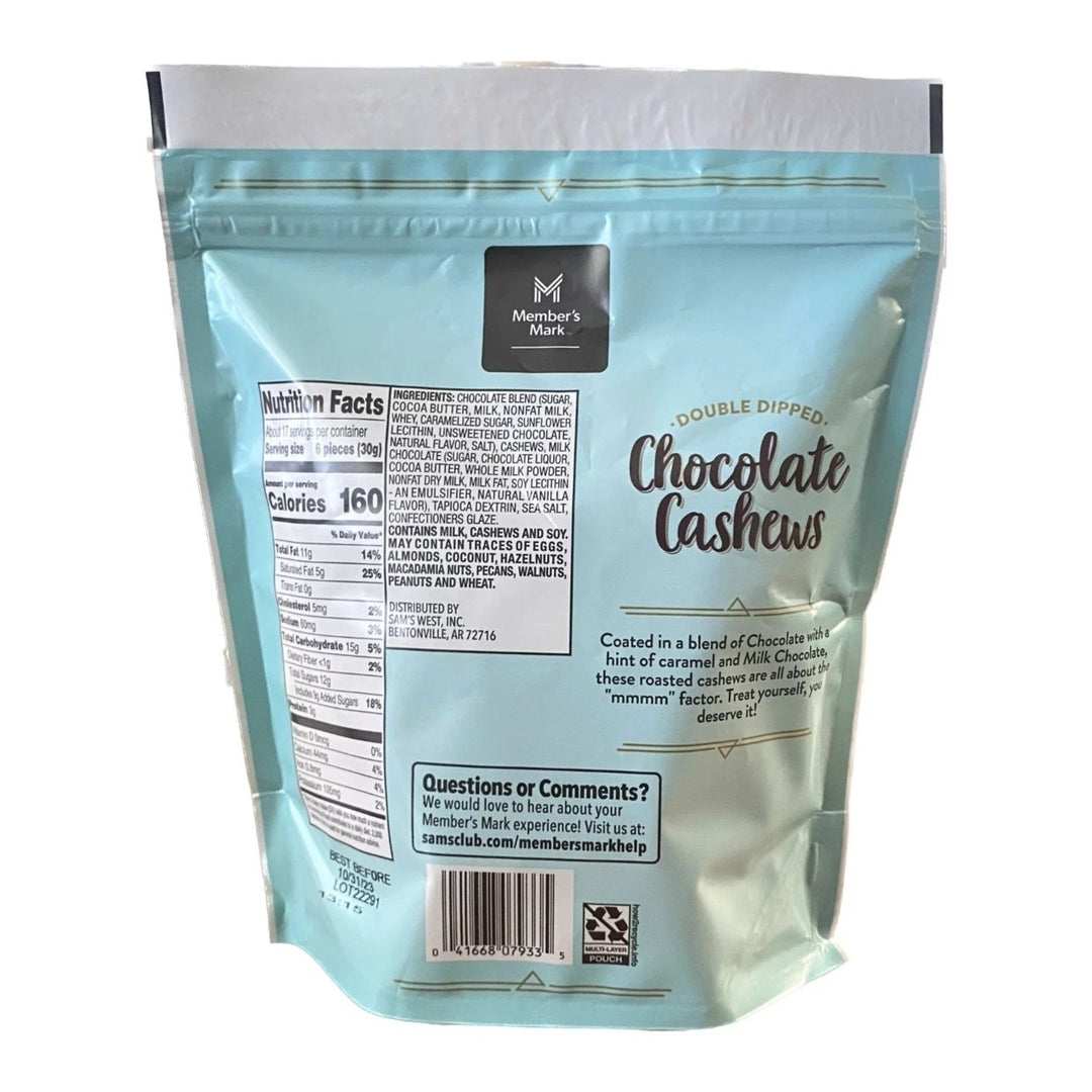 Members Mark Double Dipped Chocolate Cashews (18.3 Ounce) Image 2