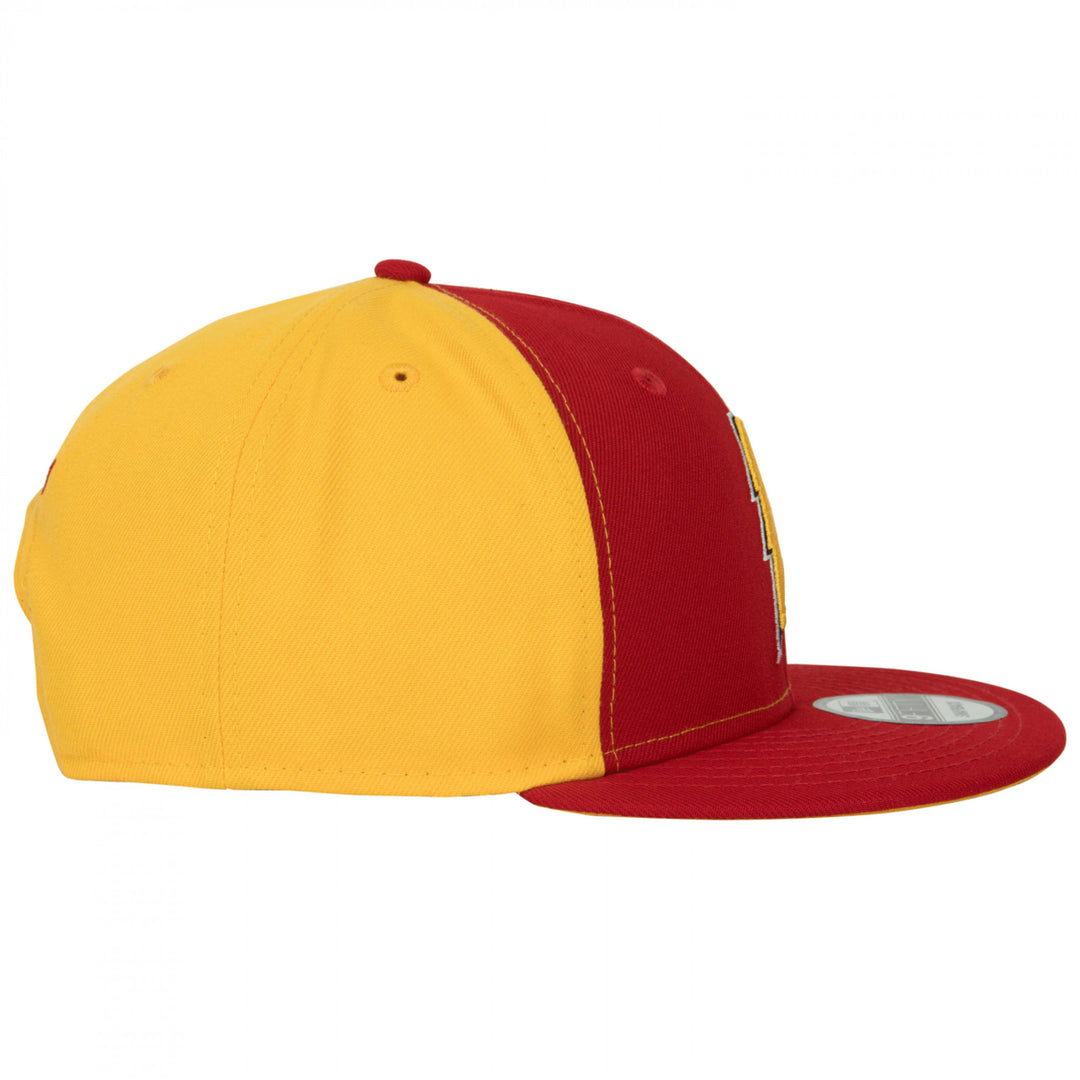 Shazam Symbol Red and Gold Colorway  Era 9Fifty Adjustable Hat Image 3