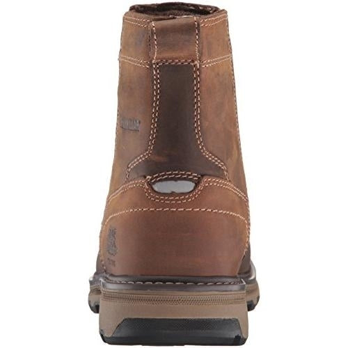 Caterpillar Mens Pelton Steel Toe Construction Boot 14-D DARK BEIGE Image 3