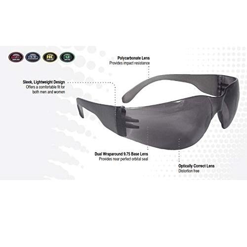 Radians Amber Safety GlassesScratch-ResistantWraparound Image 3