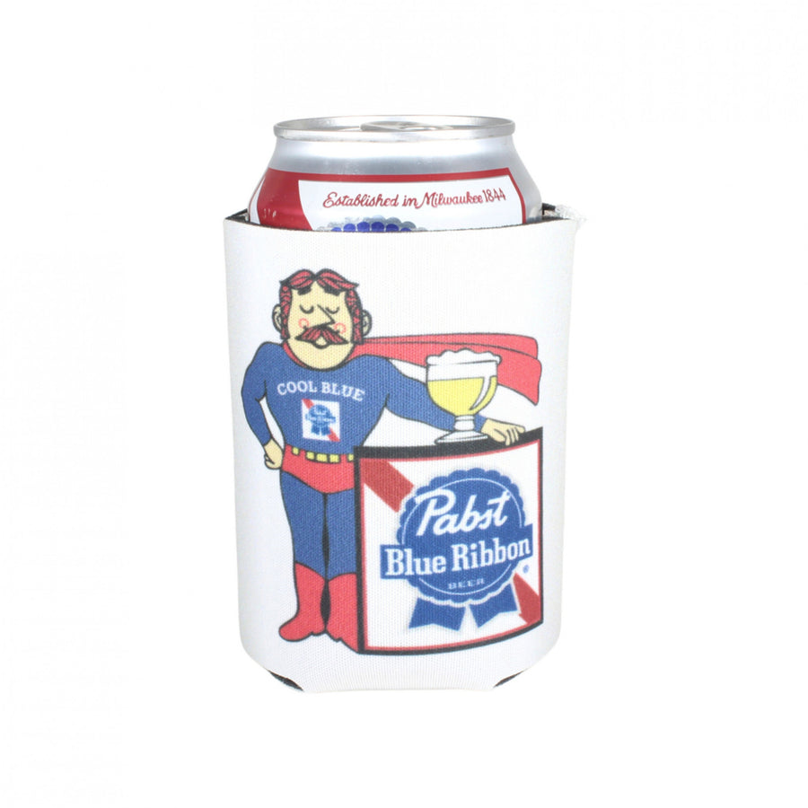 Pabst Blue Ribbon Cool Blue 70s 12oz Insulated Can Cooler Image 1