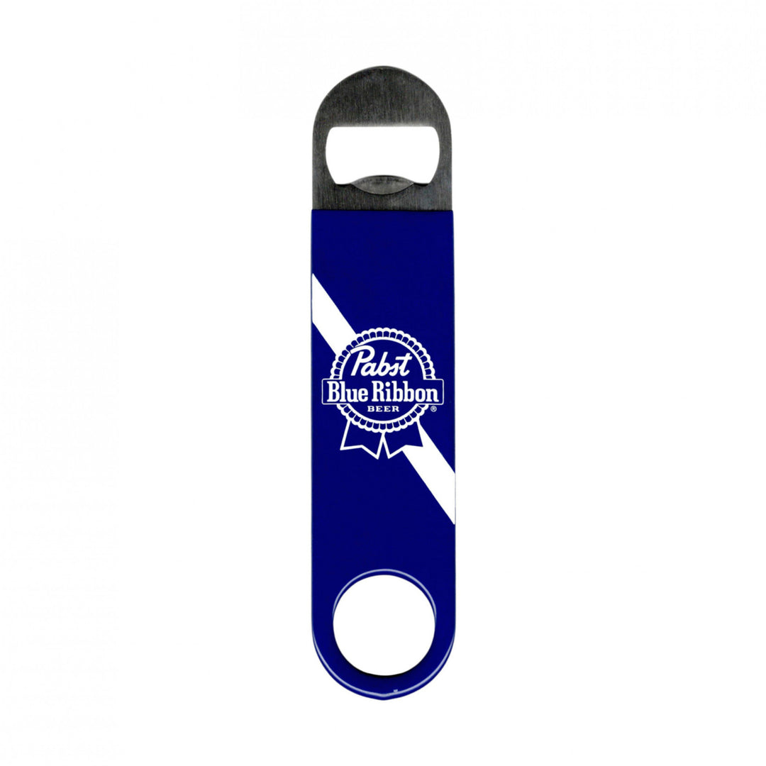 Pabst Blue Ribbon Stainless Steel Speed Bottle Opener Image 1